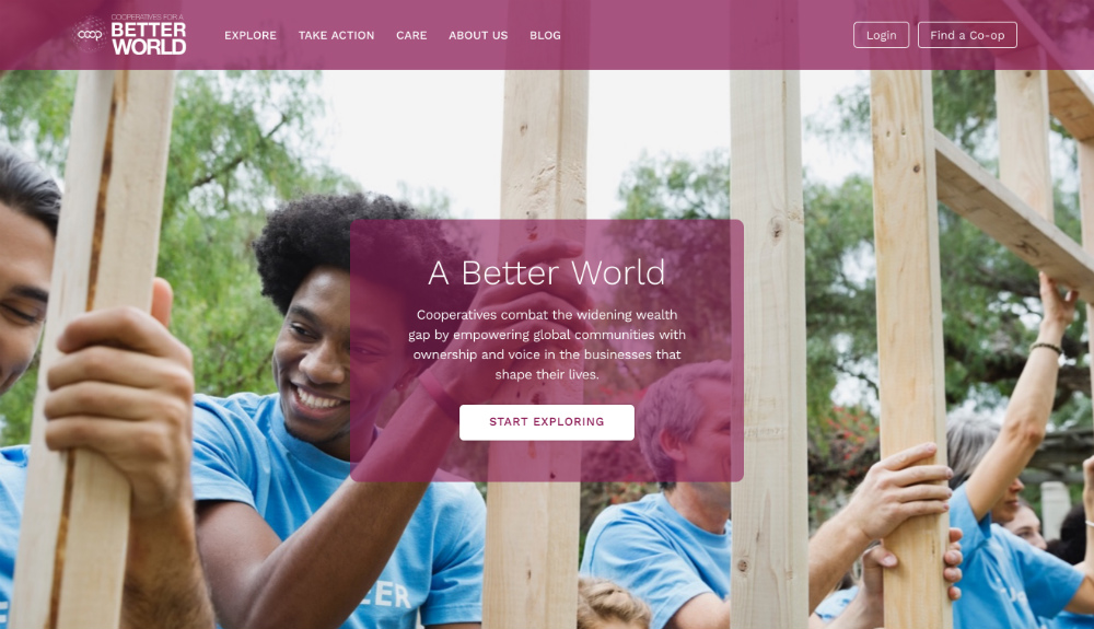 Cooperatives for a Better World Website
