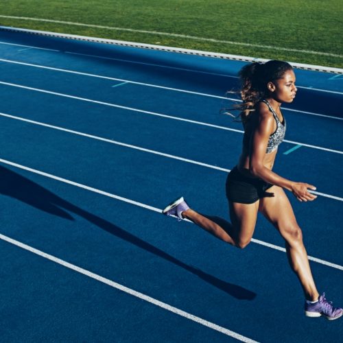 high performance marathon runner
