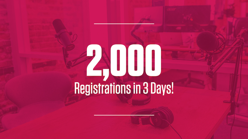 2,000 Registrations!