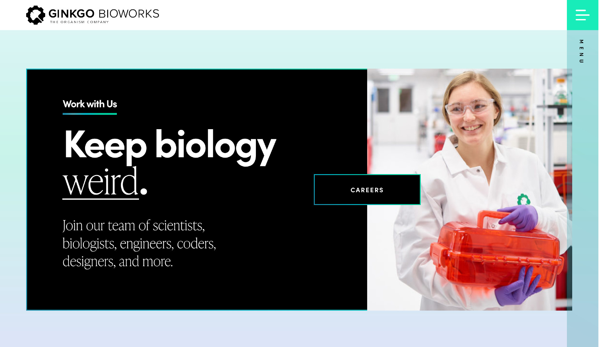 Gingko Bioworks Website Example