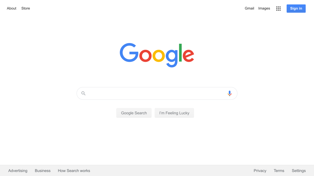 Modern Website Design: Google
