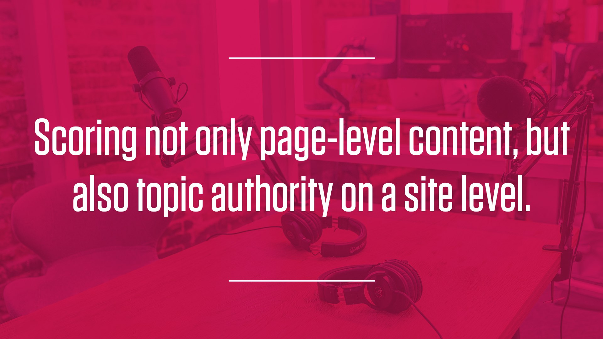 Page-Level Scoring and Topic Authority on a Site Level