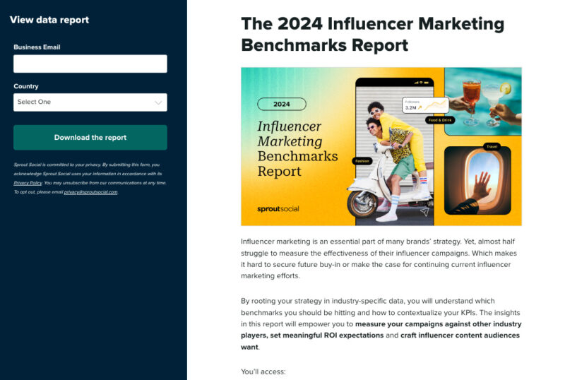 2024 influencer marketing benchmarks report