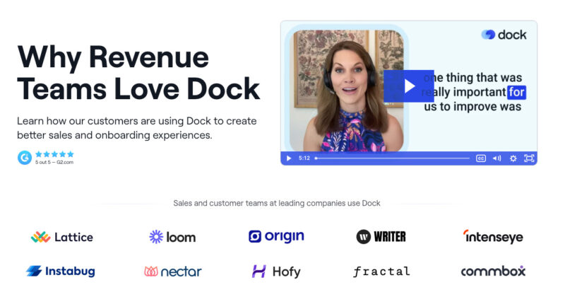 why revenue teams love dock