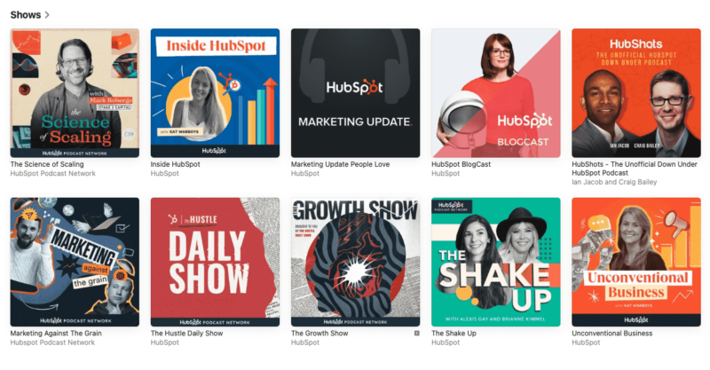 hubspot podcasts